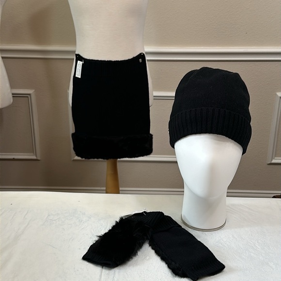 Spyder BEANIE, GLOVE, COWLNECK SCARF - Black - Picture 4 of 15